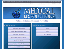 Tablet Screenshot of medicalbands.com